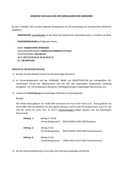 hinweise zur zahlung der konsularischen geb&uuml;hren