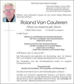 Roland Van Cauteren - Grenz-Echo
