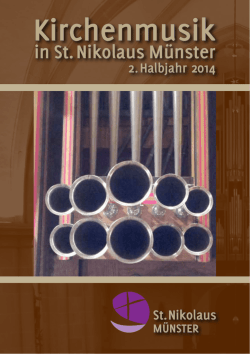 2. Halbjahr 2014 - St. Nikolaus Münster