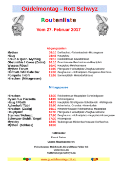 G&uuml;delmontag - Rott Schwyz