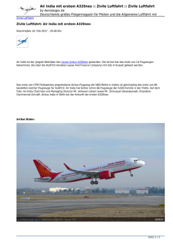 Air India mit erstem A320neo