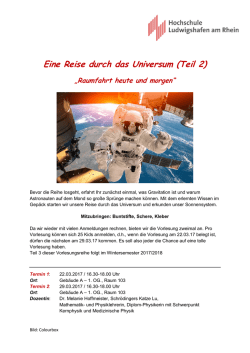 Eine Reise durch das Universum (Teil 2)