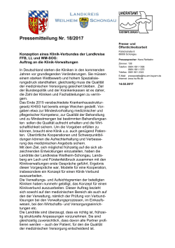 Pressemitteilung Nr. 18/2017 - Landratsamt Weilheim