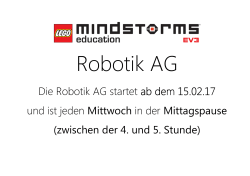 Robotik AG - Einladung