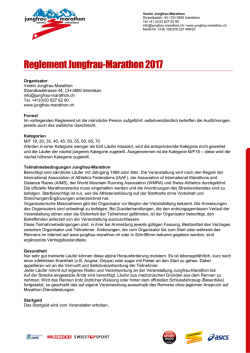 Reglement Jungfrau