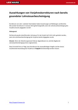Auswirkungen von Vorjahreskorrekturen nach bereits gesendeter