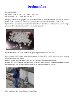 Drohnenflug - Logbuch der SY Samoa