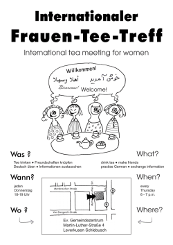 Internationaler Frauen-Tee