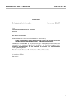 Niedersächsischer Landtag - 17. Wahlperiode Drucksache 17/7386
