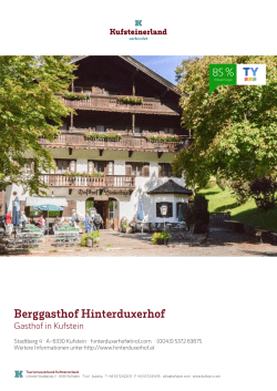Berggasthof Hinterduxerhof in Kufstein