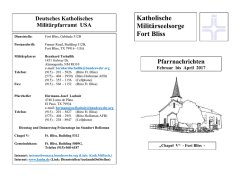 Fort Bliss - der Katholischen Militärseelsorge