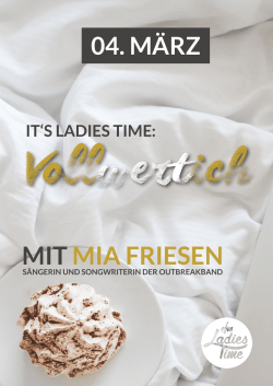 It&acute;s ladies time! - Christengemeinde Elim Hannover