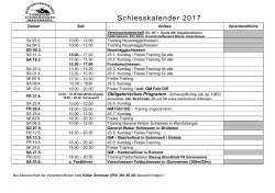 Schiesskalender 2017 - SG Liebistorf-Kleinbösingen