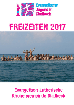 freizeiten 2017 - juenger Reisen