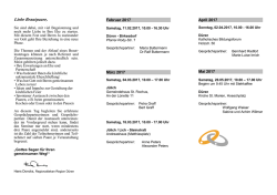 Flyer Brautleutetage Düren 2017