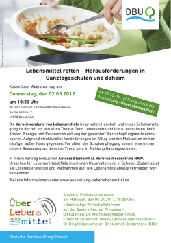 Handzettel zum Abendvortrag am 02.03.2017, Antonia Blumenthal