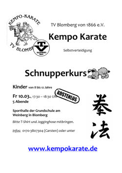 Infos hier! - Kempo