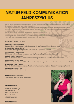 Jahreszyklus - Natur-Feld