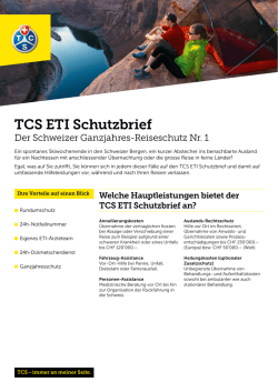Infoblatt TCS ETI Schutzbrief