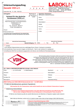 Formular DNA Laboklin