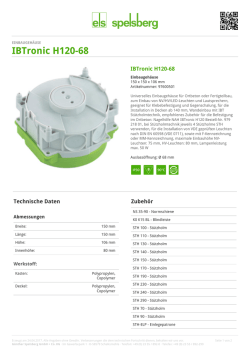 IBTronic H120-68 - Einbaugehäuse (97600501)