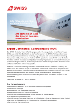 Stelle | Expert Commercial Controlling (80