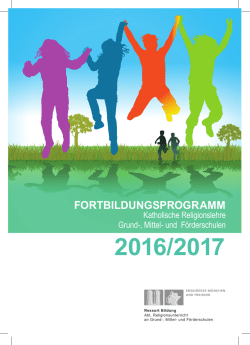 Regionales Fortbildungsprogramm 2016/17 für GS, MS und FöS