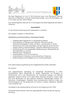 Gro&szlig;e Kreisstadt Wagh&auml;usel
