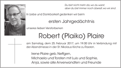 Robert (Plaiko) Plaire - Grenz-Echo