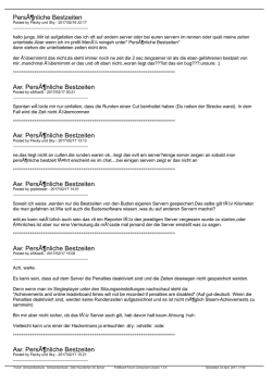 PersÃ¶nliche Bestzeiten