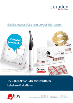 iPad Mini geschenkt - Curaden Dentaldepot