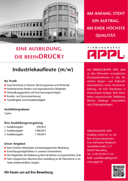Industriekaufleute (m/w)
