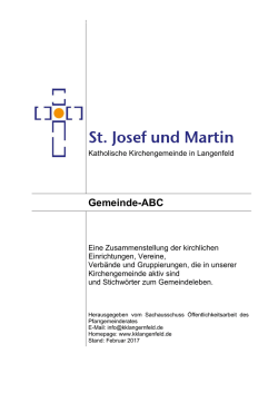 Gemeinde-ABC - St. Josef und Martin
