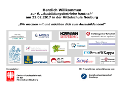 Herzlich Willkommen - Kreishandwerkerschaft Neuburg