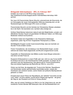 Dringende Informationen DO 14 Februar 2017 - Terra