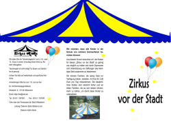 Zirkus vor der Stadt - Kirchenkreisjugenddienst Hildesheim