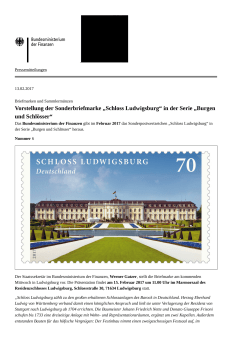 „Schloss Ludwigsburg“ in der Serie „Burgen und Schlösser“