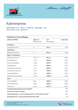 Ihre Preis&uuml;bersicht
