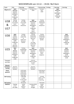 Trainingsplan Wochenplan NLZ SV Horn KW 7 herunterladen!