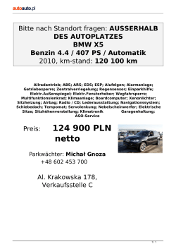 Bitte nach Standort fragen: BMW X5 Benzin 4.4 / 407 PS