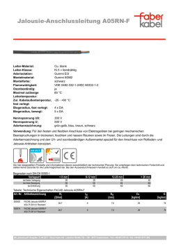 Jalousie-Anschlussleitung A05RN-F