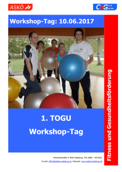 1. TOGU Workshop-Tag