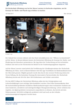 Hochschule mit Mathe-App auf Learntec