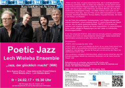 Poetic Jazz _ Lech Wieleba Ensemble am 24.02.17