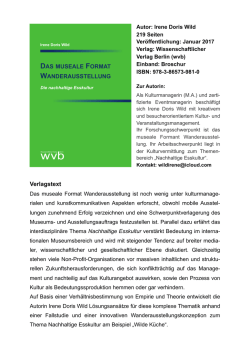 I.D.Wild.Flyer.Publikation.2017 - Nachhaltige Kulturvermittlung