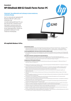 HP EliteDesk 800 G3 Small-Form-Factor-PC