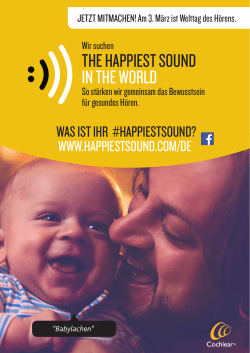 THE HAPPIEST SOUND IN THE WORLD