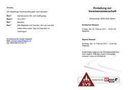 VM 2017 Ausschreibung - SVR