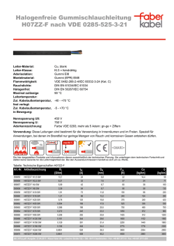 Datenblatt - Klaus Faber AG