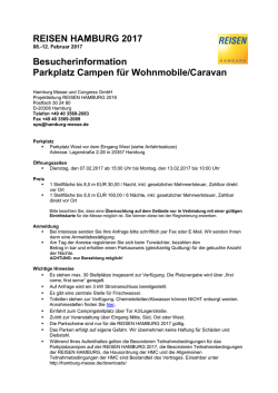 Information Parkplatz Campen